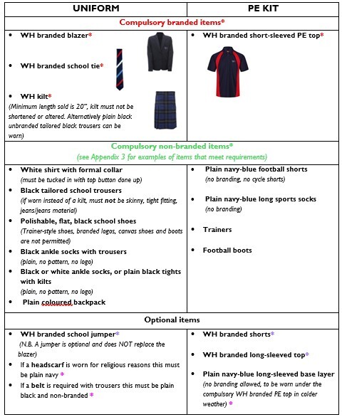 Uniform September 2026